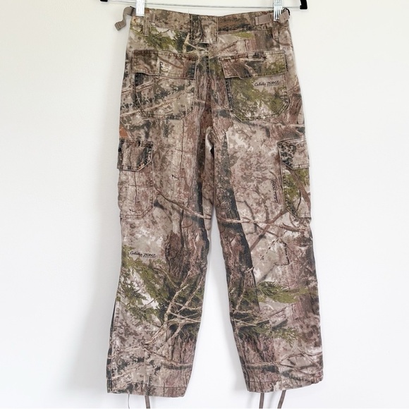 5 for 20$ CABELA’S Zonz Woodland Camo Cargo Hunting Pants Boys Size 10 - Picture 2 of 8